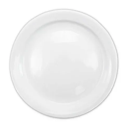 Plato Redondo de Porcelana Borde Delgado de 6-1/2 Pulgadas Blanco CATER MAX A800