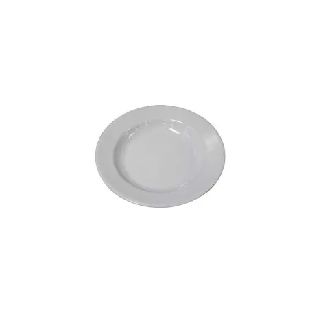 Plato Hondo de Melamina de 9 Pulgadas de Color Blanco MASTER CHEF MD902090-2-WHITE