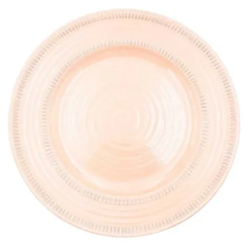 Plato Redondo de Melamina de 10.7 Pulgadas de Color Crema MASTER CHEF B857-CR