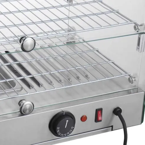 Urna Caliente Recta de 2 Niveles de 56 x 36 x 38 Centimetros QUANTUM PRO HDR250C