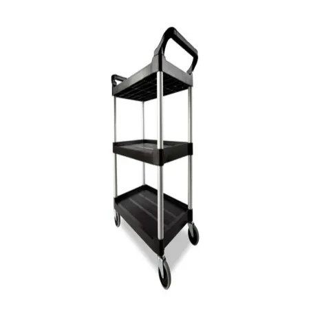 Carro Utilitario de 85 x 47 x 96 Centimetros de Color Negro RUBBERMAID FG342488BLA
