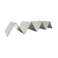 Rack de Acero Inoxidable para Tacos con 3 y 4 Divisiones de 10-1/2 x 4 Pulgadas MASTER CHEF TH-3