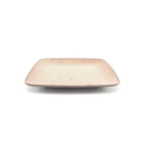 Plato Cuadrado de Melamina de 10.5 Pulgadas de Color Cafe MASTER CHEF B793-GY