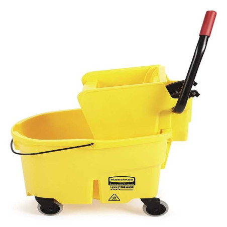 Carrito Escurridor WaveBrake de 26 Quartos de Color Amarillo RUBBERMAID FG748000YEL