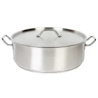 Olla Brazier Acero Inoxidable con Tapa 25 qts THUNDER SLSBP4025