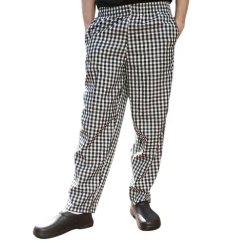 Pantalon Cuadriculado de Color Negro y Blanco Talla S CHECKEDOUT U202C8300H-S