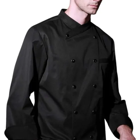 Gabacha de Color Negro Talla L CHECKEDOUT U157C0100C-L