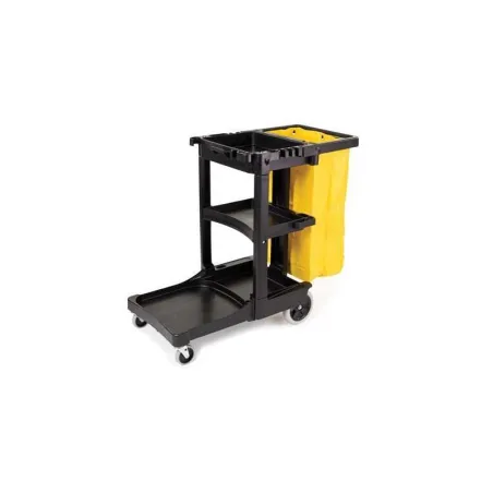 Carrito para Limpieza con Bolsa, Color Negro RUBBERMAID FG617388BLA