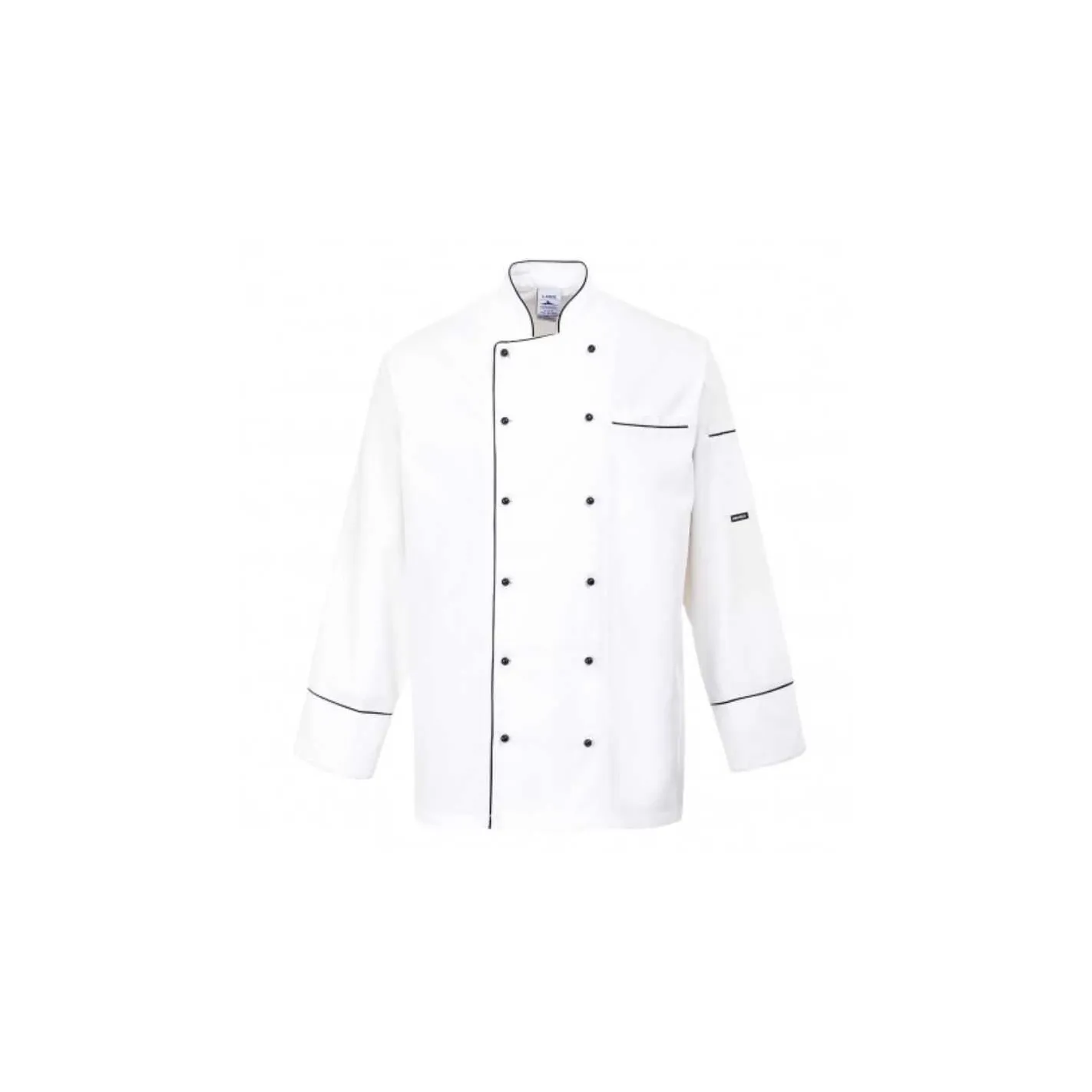 Gabacha Filipina Chef Manga Corta con Doble Botonadura Blanca Talla M ...