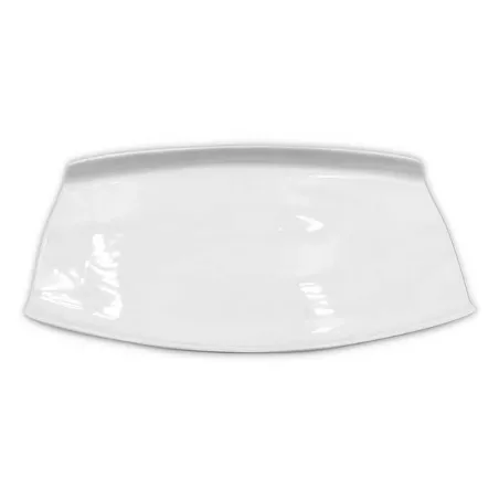 Plato Omega Alargado de Porcelana 30 x 17 Centimetros Blanco CATER MAX 15078-2