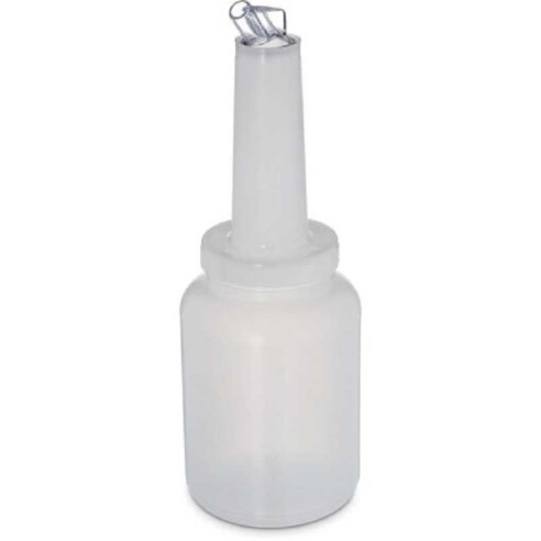 Botella de Licor  de 1 Quarto Tapa Blanca MASTER CHEF JW-BSP1-W