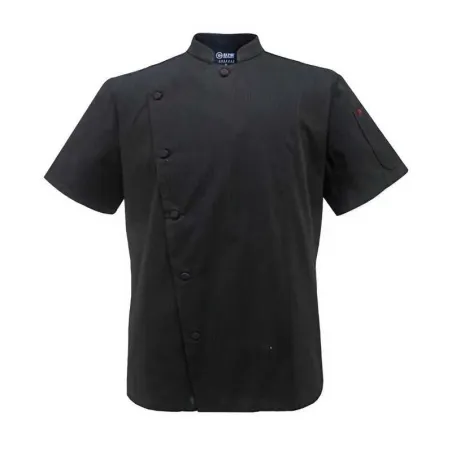 Gabacha Ice Cool de Manga Corta de Color Negro Talla L CHECKEDOUT CU1070D0100AE-L