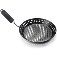 Sarten Antiadherente con Agarradera Plegable, 12 Pulgadas OUTSET 76163