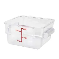 Contenedor Cuadrado de Policarbonato de 2 Litros THUNDER PLSFT002PC