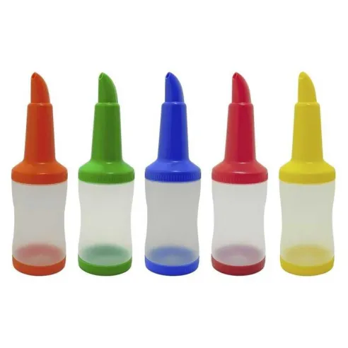 Botella Plastica para Licor de 1Litro, Color Anaranjada MASTER CHEF JW-BSNP1-OR