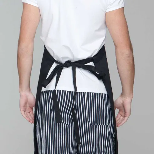 Delantal con Bolsillos de Color Negro CHECKEDOUT U305S0100A
