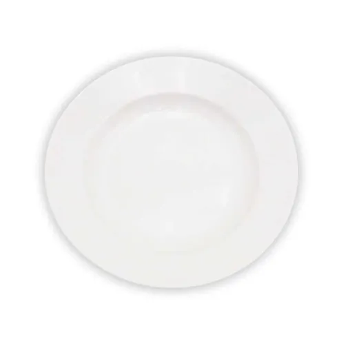 Plato de Porcelana para Sopa de Borde Ancho 9 Pulgadas Blanco ARNI S1524