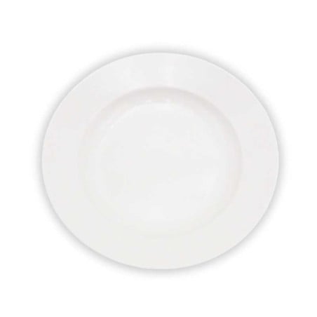 Plato de Porcelana para Sopa de Borde Ancho 9 Pulgadas Blanco ARNI S1524