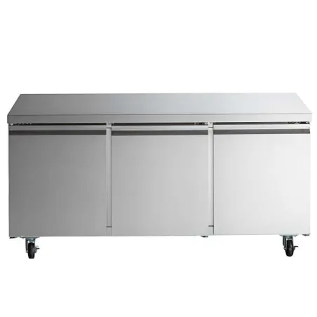 Mesa Undercounter Refrigerada 3 Puertas de Acero Inoxidable 72 Pulgadas U-STAR UUC-72R-E-HC