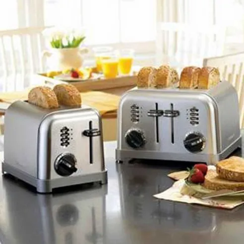 Tostador Clasico de Metal 4 Rebanadas Plateado CUISINART CPT-180WP1