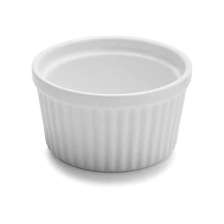 Bowl Salsero Redondo de Ceramica Estriado, Set de 3 Unidades de 9 Centimetros TIPS HSC-004