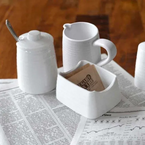 Sugar Cady de Melamina de 4 x 3 Pulgadas, Color Blanco TABLECRAFT 10415