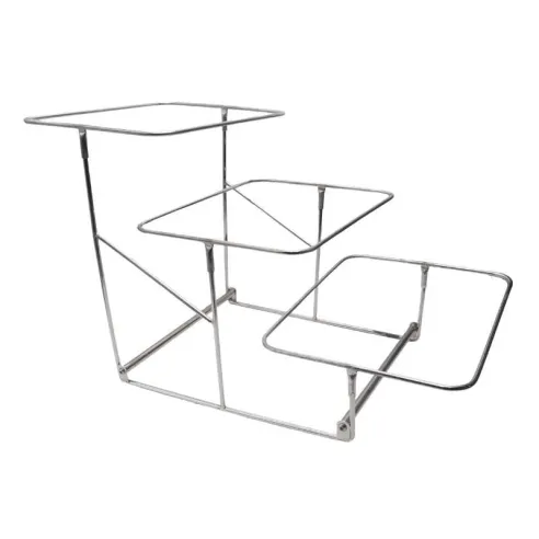 Rack Exhibidor para Platos Rectangulares de Aluminio de 3 Niveles TIPS YPJ01-14