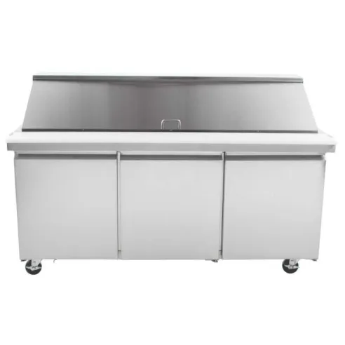 Mesa de Preparacion Refrigerada Mega Top 3 Puertas de Acero Inoxidable 180 Centimetros U-STAR SCLM3-E-HC
