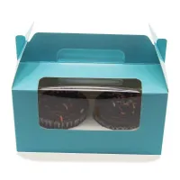 Caja de Carton para Cupcake de 2 Cavidades, Paquete de 10 Unidades TIPS AK-54 2