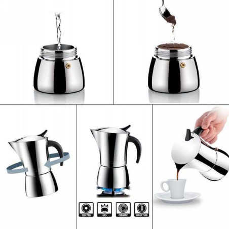 Cafetera Italiana de 4 Tazas TESCOMA 647104