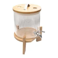 Dispensador de Bebidas Redondo con Base de Madera de 5 Litros TIPS YPJ01-05