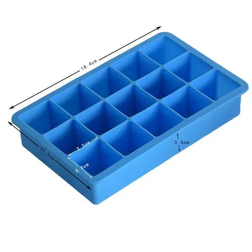 Molde de Silicon de Cubos de Hielo Grandes de 15 cavidades MASTER CHEF 76