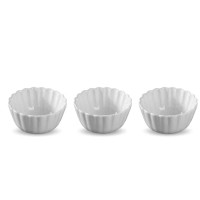 Bowl Salsero Redondo de Ceramica, Set de 3 Unidades de 9 Centimetros TIPS HSC-001