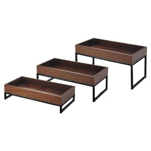 Base Exhibidora Rectangular de 40 x 20 x 11 Centimetros MASTER CHEF 6024B-2