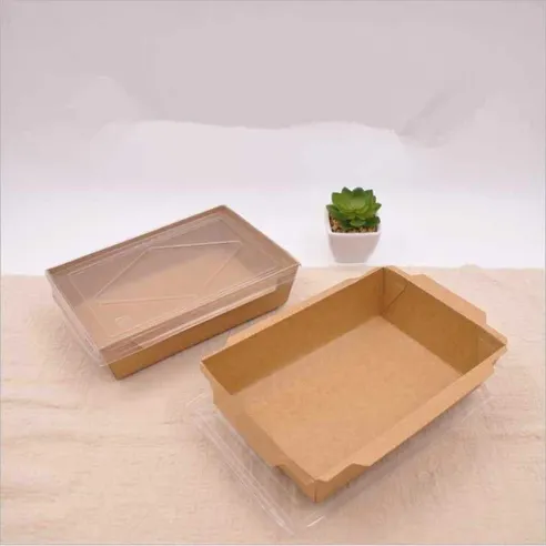 Bandeja de Carton con Tapa Plastica de 900 Mililitros, Paquete de 50 Unidades TIPS D-212-03