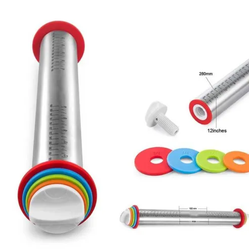 Bolillo Ajustable de Acero Inoxidable MASTER CHEF 0760823