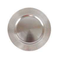 Platon Redondo de Acero Inoxidable con Borde Martillado TIPS SSC-135