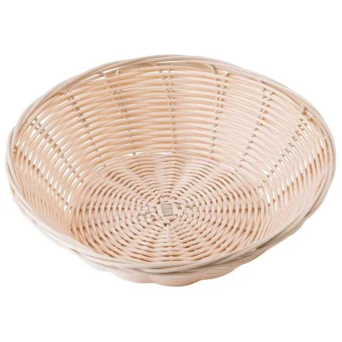 Canasta Redonda de Color Natural de 8.5 X 2.25 Pulgadas TABLECRAFT 1175W