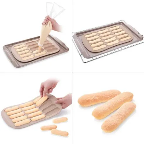 Molde de Silicon para Hacer Soletillas/Dedos de Senora con 15 Cavidades TESCOMA 629528