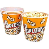 Recipiente para Palomitas 32 Onzas Color Amarillo, Paquete de 50 Unidades TIPS 32A 2