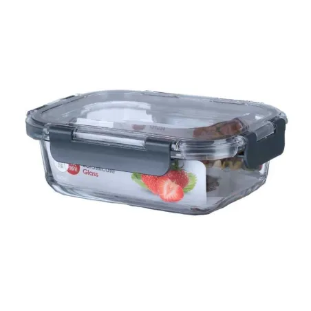 Contenedor Rectangular de Vidrio de 630 Mililitros TIPS HLJ-045
