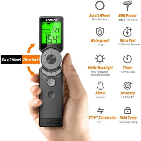Termometro Digital para BBQ con Lectura Rapida SIN ASIGNAR MINI6