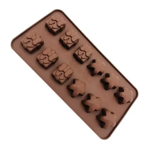 Molde de Silicon de Estrellas y Lazos con 12 Cavidades MASTER CHEF 9890476