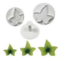 Marcadores Plasticos para Fondant Diseno de Hoja, Set de 3 Unidades TIPS ZN18
