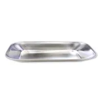 Plato Cuadrado de Acero Inoxidable 18 x 10 x 4.5 Centimetros TIPS SSC-110