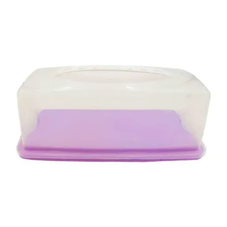 Contenedor Plastico para Pan Cuadrado de 12 x 5 x 6 Pulgadas TIPS E-140