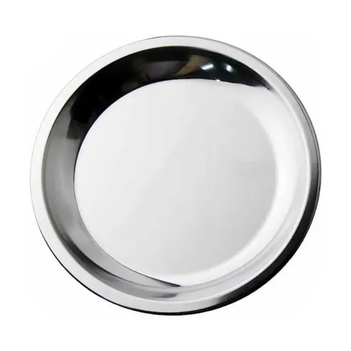 Bandeja Rendonda Lisa de Acero Inoxidable de 12 Pulgadas TIPS SSC-169