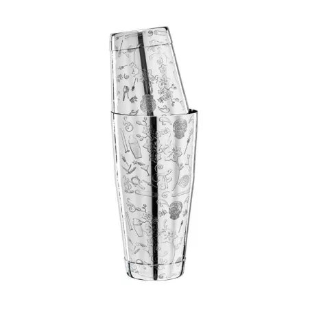 Coctelera Boston Estampada de Acero Inoxidable de 18-28 Onzas MASTER CHEF 9891859