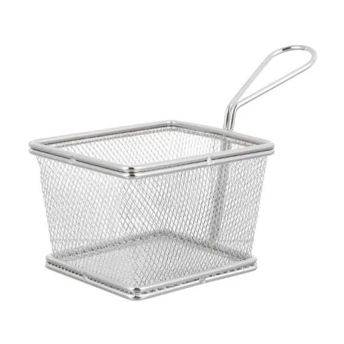 Canasta Mini Snacks de Acero Inoxidable 13 x 11 Centimetros TIPS TCW-003