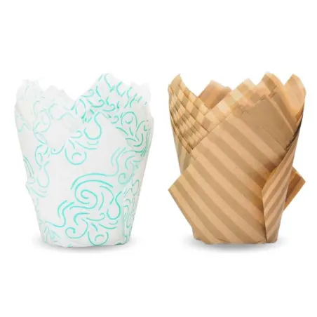 Capsulas para Cupcakes de Tulipan de Colores Surtidos, Paquete de 12 Unidades TIPS CPC01-45